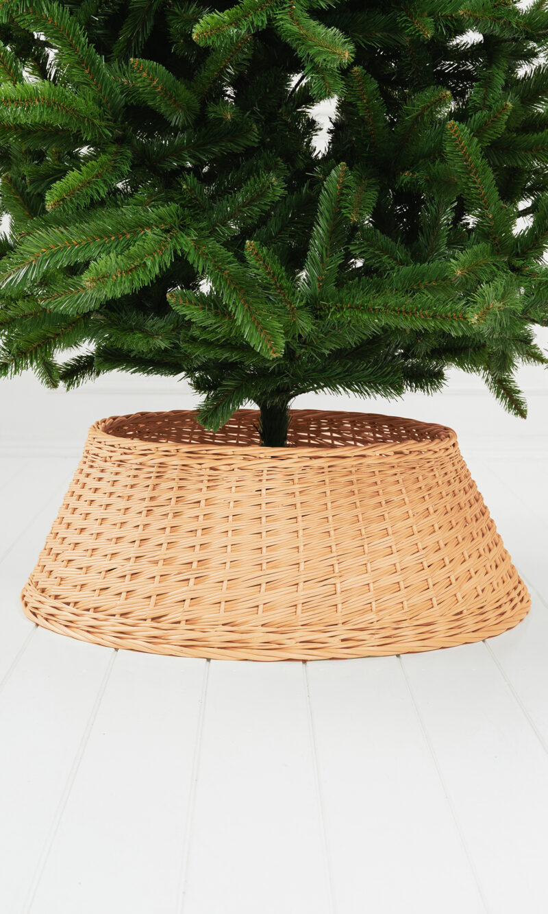 Punutud korv, naturaalne, D70cm